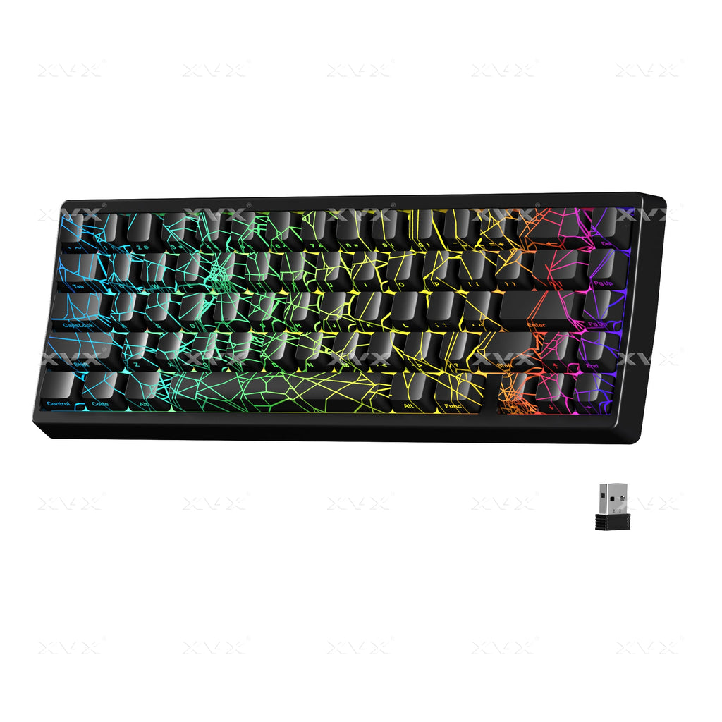 XVX M67 JadeStone Spider Web VIA Tri-Mode Mechanical Keyboard with IMD-Tech Keycaps